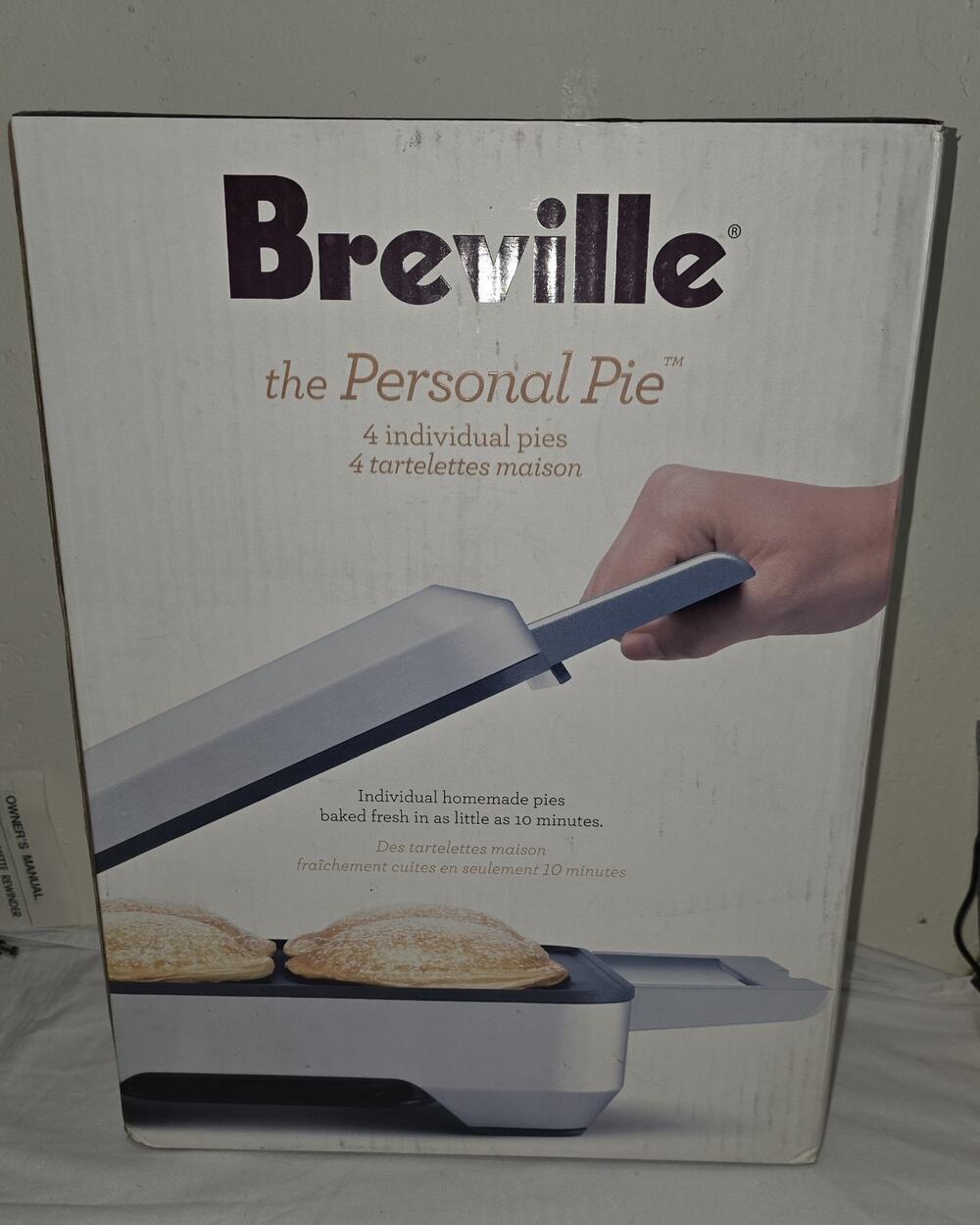 Breville BPI640XL 1200W Personal 4 Mini Pie Maker Stainless Steel New Open Box